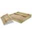 BuddyBox Bac à sable avec couvercle 160x160x29 cm  850003